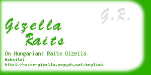 gizella raits business card